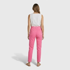 Calça Feminina Reta Com Cinto Encapado Sarja