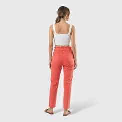 Calça Feminina Reta Com Cinto Encapado Sarja