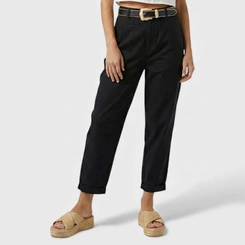 Calça Feminina em Sarja com Cinto