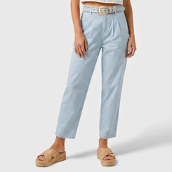 Calça Feminina em Sarja com Cinto