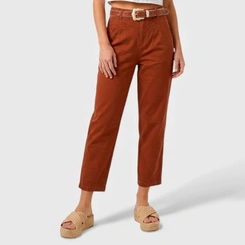 Calça Feminina em Sarja com Cinto