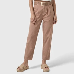 Calça Feminina em Sarja com Cinto