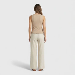 Regata Feminina Canelada Viscose Casual