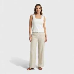 Regata Feminina Canelada Viscose Casual
