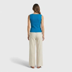 Regata Feminina Canelada Viscose Casual