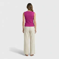 Regata Feminina Canelada Viscose Casual