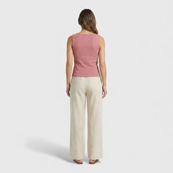 Regata Feminina Canelada Viscose Casual