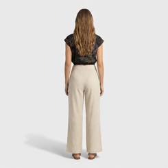 Blusa feminina estampada com cós em elástico