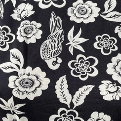 Blusa feminina estampada com cós em elástico