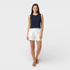 Regata Feminina Básica Lisa Gola Redonda Viscose
