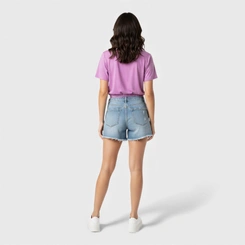 Blusa feminina lisa com barra em elástico