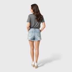 Blusa feminina lisa com barra em elástico