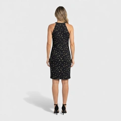 Vestido de alça estampado