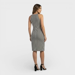 Vestido de alça estampado
