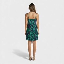 Vestido Estampado Com Alça Midi