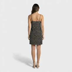 Vestido Estampado Com Alça Midi