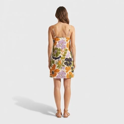 Vestido Estampado Com Alça Midi