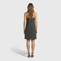 Vestido Estampado Com Alça Midi