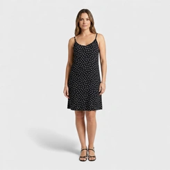 Vestido Estampado Com Alça Midi