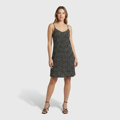 Vestido Estampado Com Alça Midi