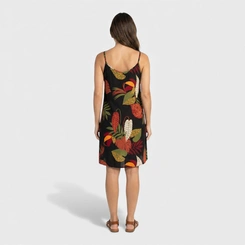 Vestido Estampado Com Alça Midi