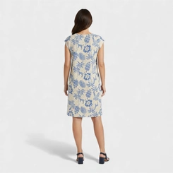 Vestido Estampado Com Manga Japonesa