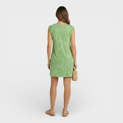 Vestido Estampado Com Manga Japonesa