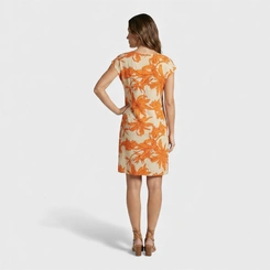 Vestido Estampado Com Manga Japonesa