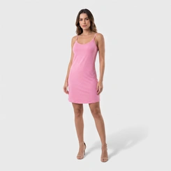 Vestido liso com alça