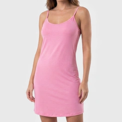 Vestido liso com alça