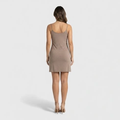 Vestido liso com alça