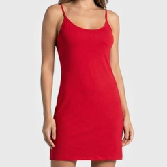 Vestido liso com alça