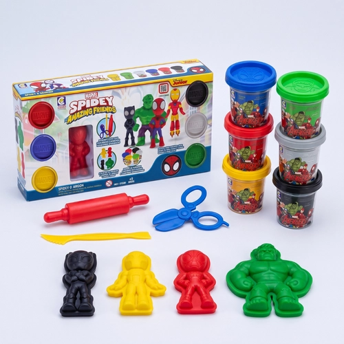 Kit Massinhas Super Hérois Marvel Com Acessórios
