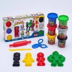 Kit Massinhas Super Hérois Marvel Com Acessórios
