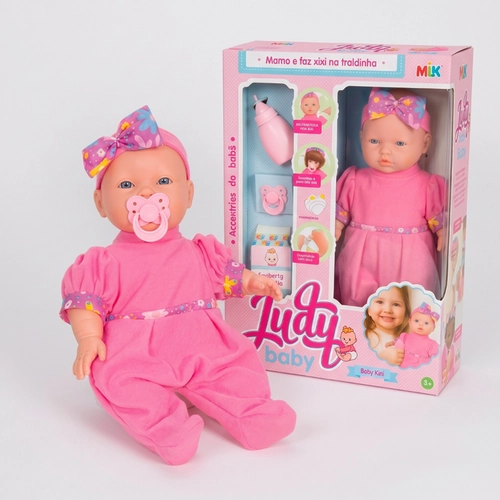 Boneca Bebê Judy Com Acessórios Milk