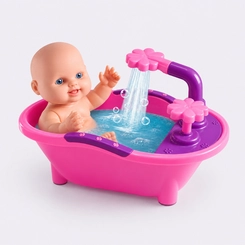 Boneca Milkinhas Petit Com Banheira