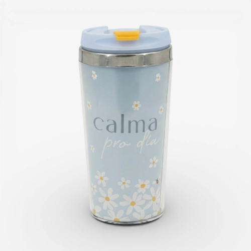 Copo Térmico Com Tampa Calma Uatt 465ml