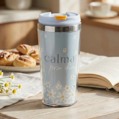 Copo Térmico Com Tampa Calma Uatt 465ml