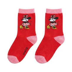 Meia Infantil Menina Minnie Disney - Jolitex Ternille