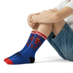 Meia Infantil Menino Homem Aranha Marvel - Jolitex Ternille