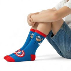 Meia Infantil Menino Vingadores Marvel - Jolitex Ternille