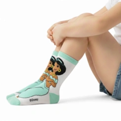 Meia Infantil Menina Princesas Disney - Jolitex Ternille