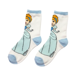 Meia Infantil Menina Princesas Disney - Jolitex Ternille
