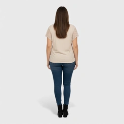 Blusa Feminina Chic Top Manga Crochê