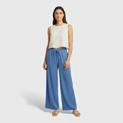 Calça Feminina Reta Chic Top com Bolso