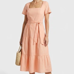 Vestido Midi Romântico Três Marias Chic Top