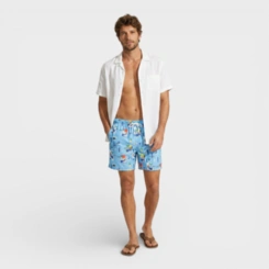 Bermuda Masculina Shorts Masculino Estampada Para Verão Praia Piscina Costa Boy