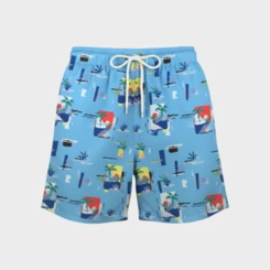 Bermuda Masculina Shorts Masculino Estampada Para Verão Praia Piscina Costa Boy