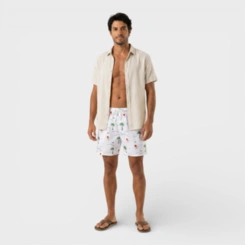 Bermuda Masculina Shorts Masculino Estampada Para Verão Praia Piscina Costa Boy