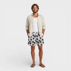 Bermuda Masculina Shorts Masculino Estampada Para Verão Praia Piscina Costa Boy